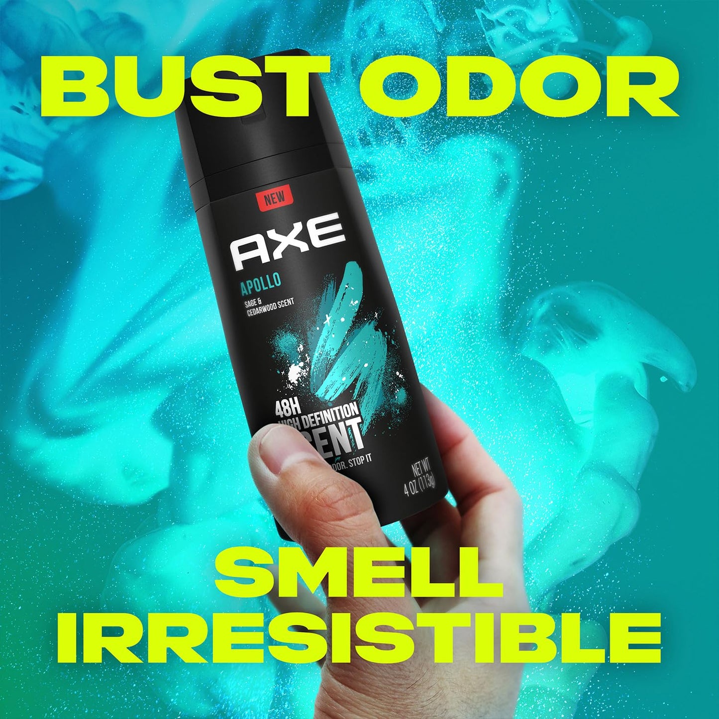 AXE Men Travel Deodorant, Aluminum-Free, Bodyspray, Apollo 6-Pack – 48H Anti-Sweat Protection, TSA-Approved Body Spray, 1 Oz Ea Beauty & Personal Care AXE