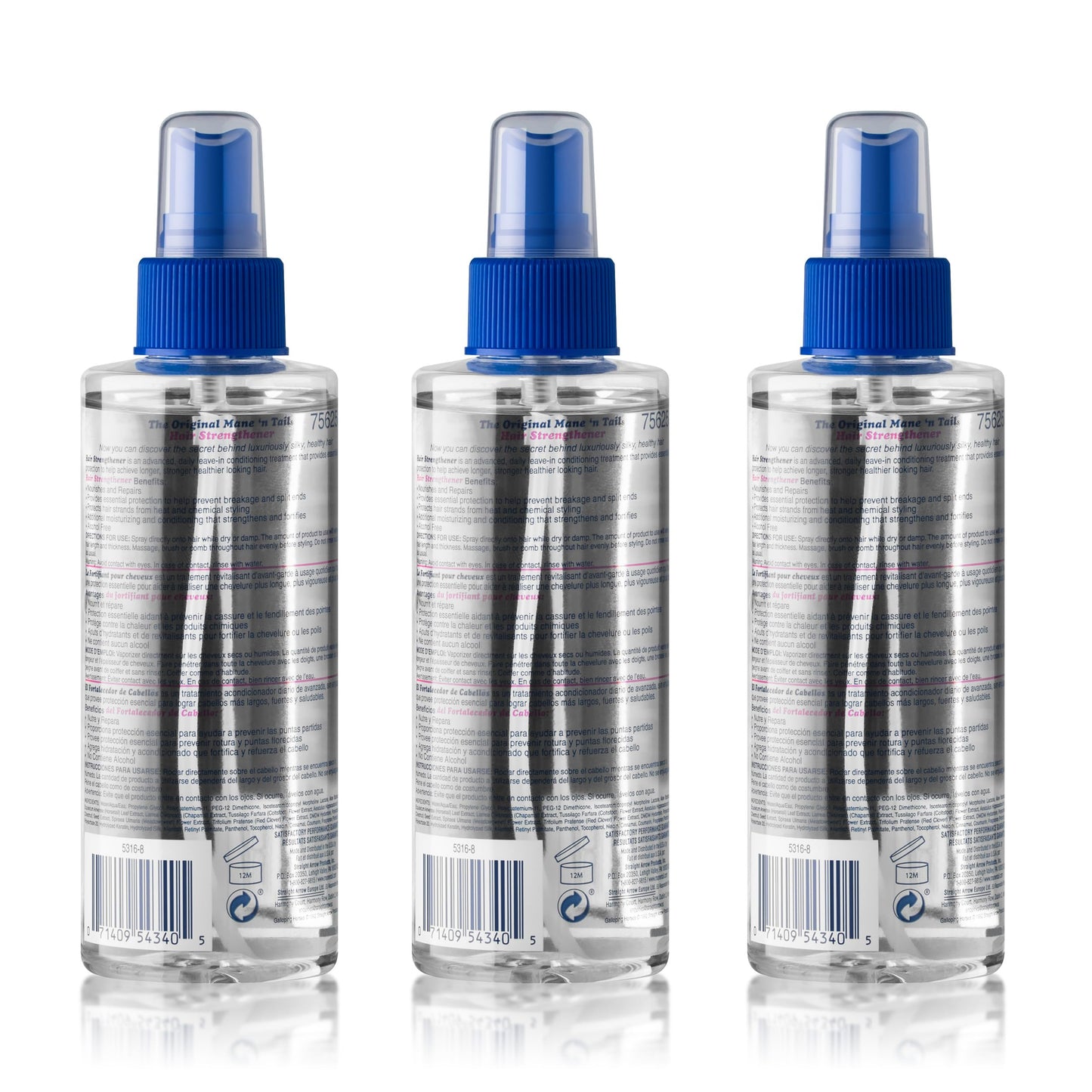 Mane 'n Tail Hair Strengthener 6oz 3 Pack - Daily Leave-In Conditioning Spray for Stronger, Healthier Hair - Fortifies, Nourishes & Protects from Heat Beauty & Personal Care Mane 'n Tail