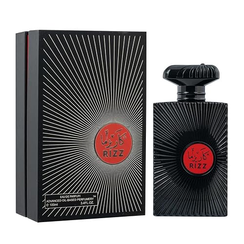 ARIAZ RIZZ Men’s Eau De Parfum with the Magnetic Pull of Bergamot, Apple, Spicy Cinnamon, Lavender, Vanilla & Patchouli - Long Lasting Oil Based Woody Beauty & Personal Care ARIAZ