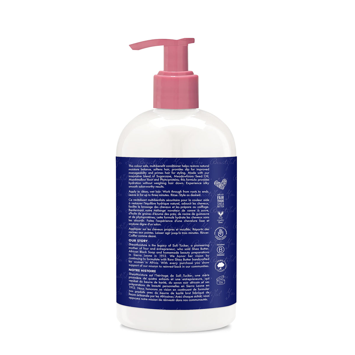 SheaMoisture Silicone Free Conditioner for Dry Hair, Sugarcane and Meadowfoam, Sulfate Free Conditioner, 13 Oz Beauty & Personal Care SheaMoisture