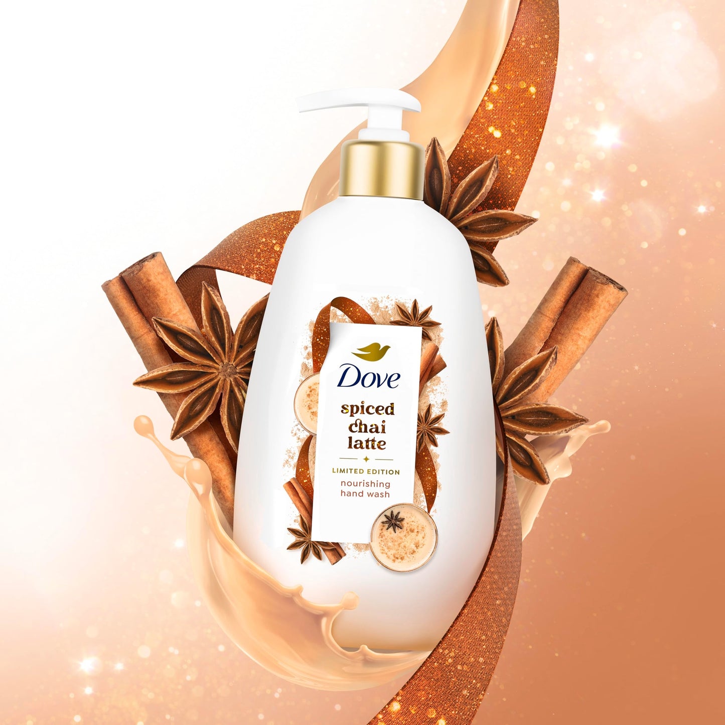 Dove Limited Edition Holiday Treats Liquid Hand Wash for Deep Nourishment Spiced Chai Latte 12 oz Beauty & Personal Care Dove