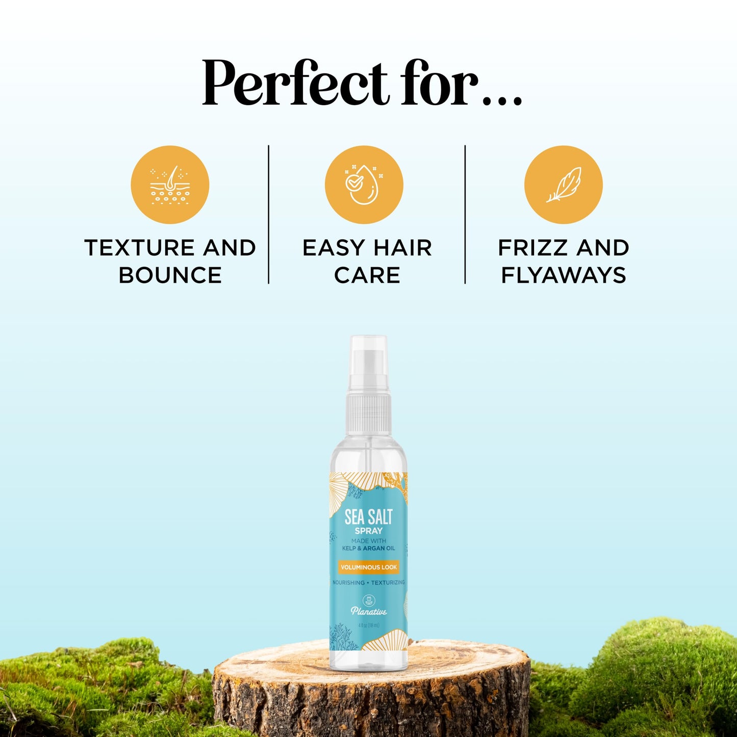 Sea Salt Spray for Hair Volume - Beach Waves Sea Salt Hair Texture Spray for Hair Volumizer - Women and Mens Hair Spray for Hair Styling Extra Hold Beauty & Personal Care Planative