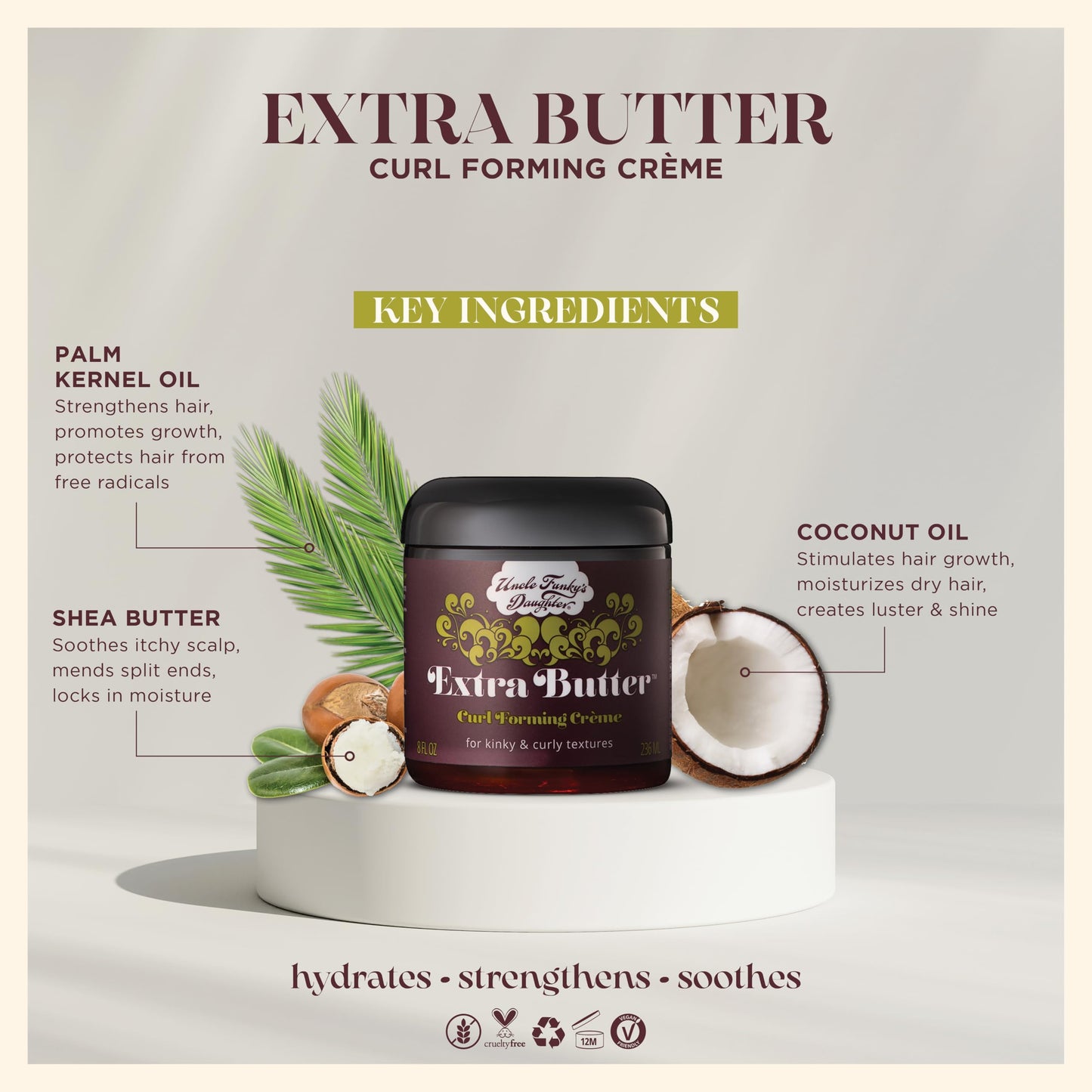 Extra Butter Curl Forming Creme, 8 oz Beauty & Personal Care Uncle Funky's Daughter