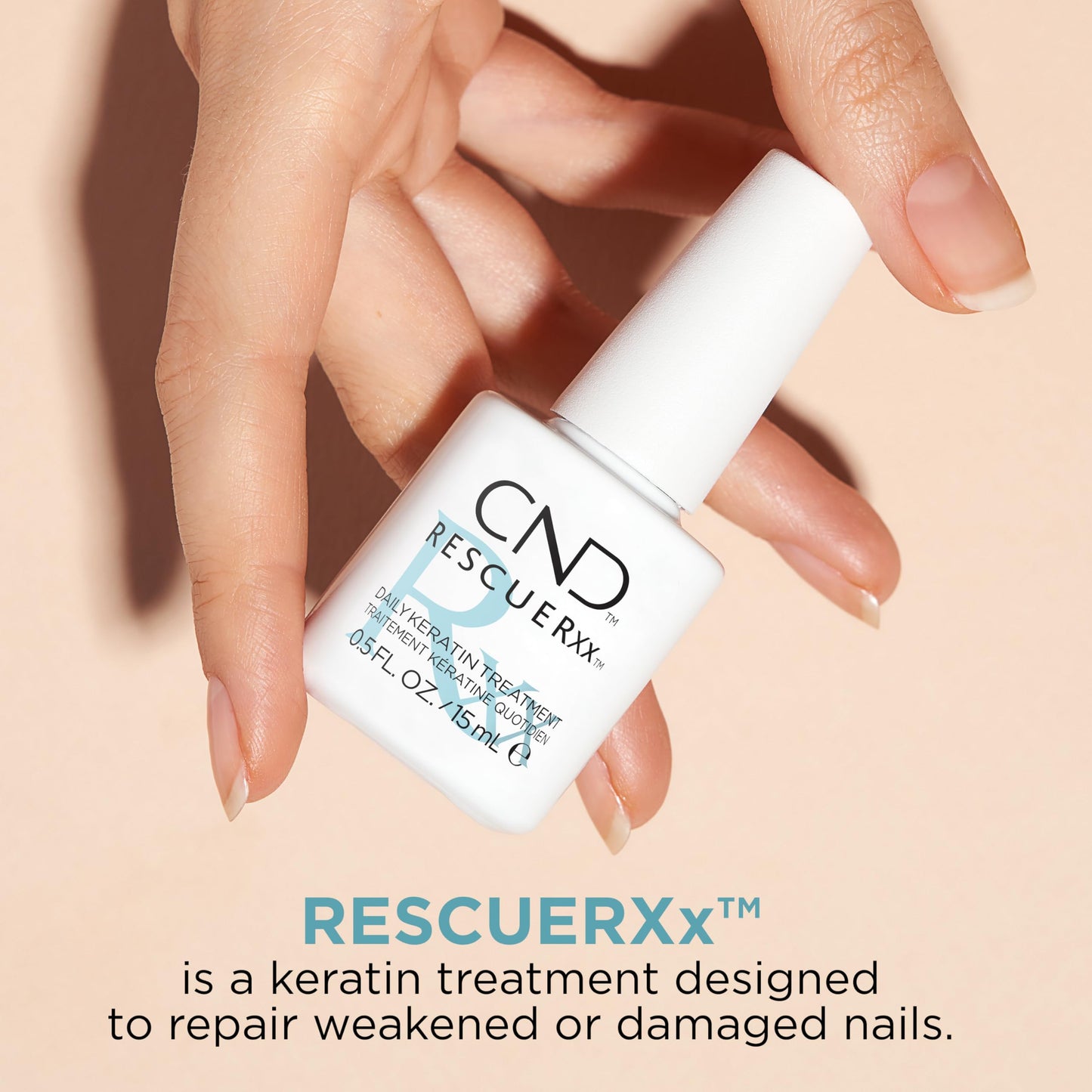CND RescueRxx Daily Keratin Treatment, 0.5 fl oz (Packaging May Vary) Beauty and Personal Care CND