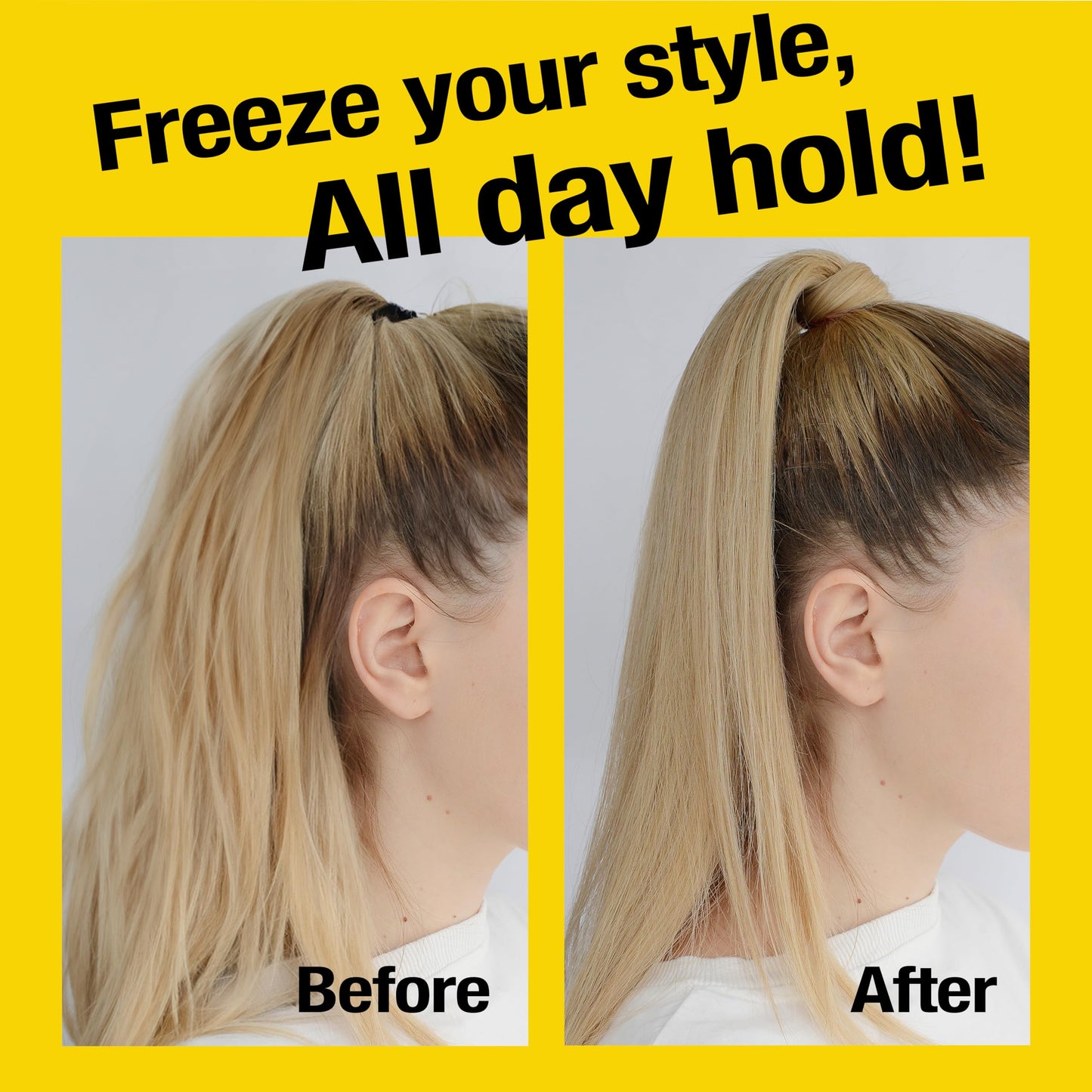 EBIN NEW YORK Wonder Ponytail Bond Freeze Spray Extra Mega Hold - Fine Hair 8oz/ 245ml | Long Lasting Hold, 24-Hour Frizz Control, Shine Enhancing Beauty & Personal Care EBIN NEW YORK