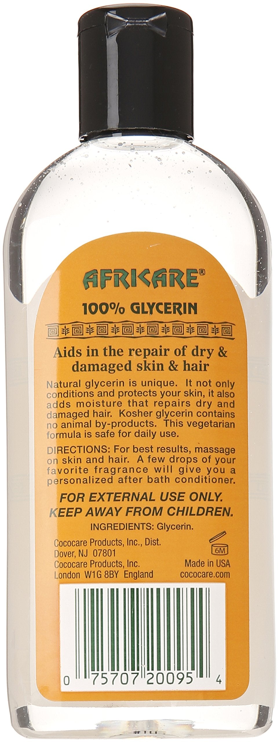 COCOCARE Africare 100% Glycerin 8.5 oz - All Natural Glycerin for Extra Hydration for Hair and Body Beauty & Personal Care COCOCARE