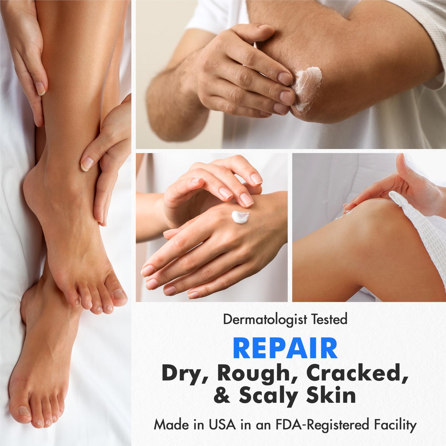 Ebanel Urea Cream 40% plus Salicylic Acid 2% for Dry Cracked Feet Skin, 2PK Beauty and Personal Care Ebanel