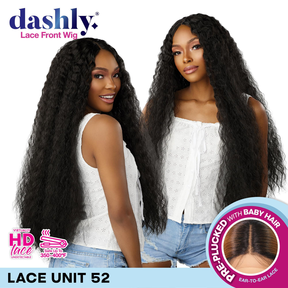 Sensationnel Dashly Lace Front Wig-Unit 52, 2 DARKBROWN