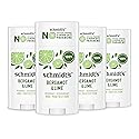 Schmidt's Aluminum-Free Vegan Deodorant Bergamot & Lime 4 Count for Women and Men, with 24 Hour Odor Protection, Natural Ingredients, Cruelty-Free Beauty & Personal Care Schmidt's