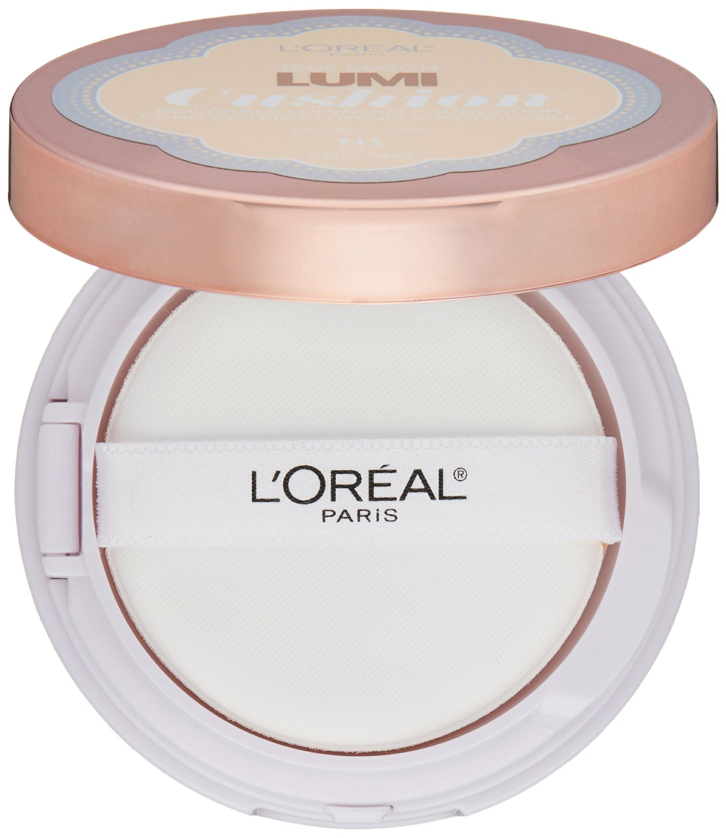 L'Oréal Paris True Match Lumi Cushion Foundation, N1 Soft Ivory, 0.51 oz. Beauty & Personal Care L'Oreal Paris