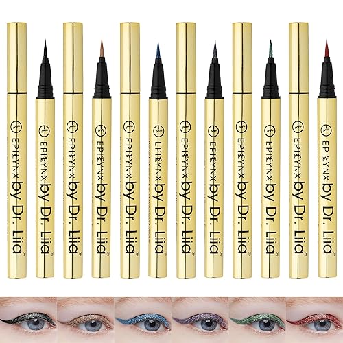 Liquid Eyeliner - Hypoallergenic Eyeliner with Fine Brush Tip, Long-Lasting Waterproof Eye Liner - Cruelty-Free, Vegan, Hypoallergenic, Gluten-Free Beauty & Personal Care EPILYNX