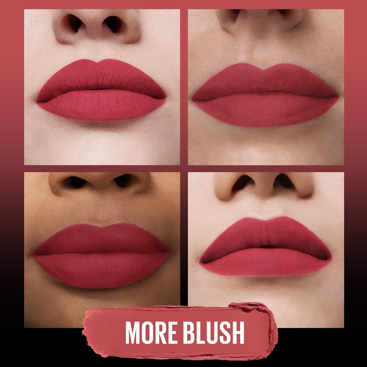 MAYBELLINE Color Sensational Ultimatte Matte Lipstick, Non-Drying, Intense Color Pigment, More Blush, Rose Pink, 1 Count Beauty & Personal Care MAYBELLINE