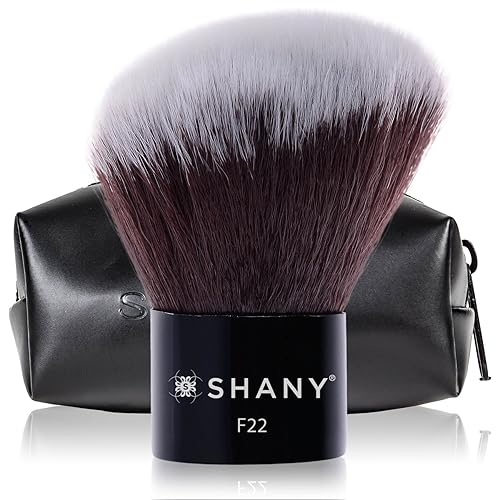 SHANY Angled Kabuki-Blush & Bronzer- Vegan-friendly, Synthetic Bristles Beauty & Personal Care SHANY