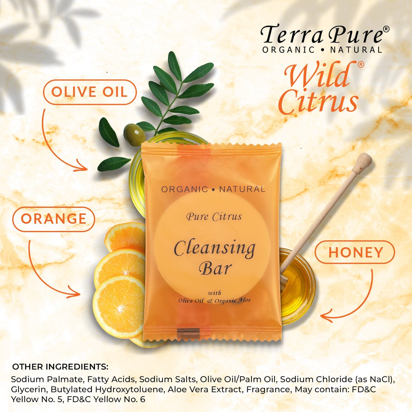 Terra Pure Wild Citrus Cleansing Bar, Travel Size Hotel, 1 oz (Case of 300) Beauty & Personal Care Terra Pure