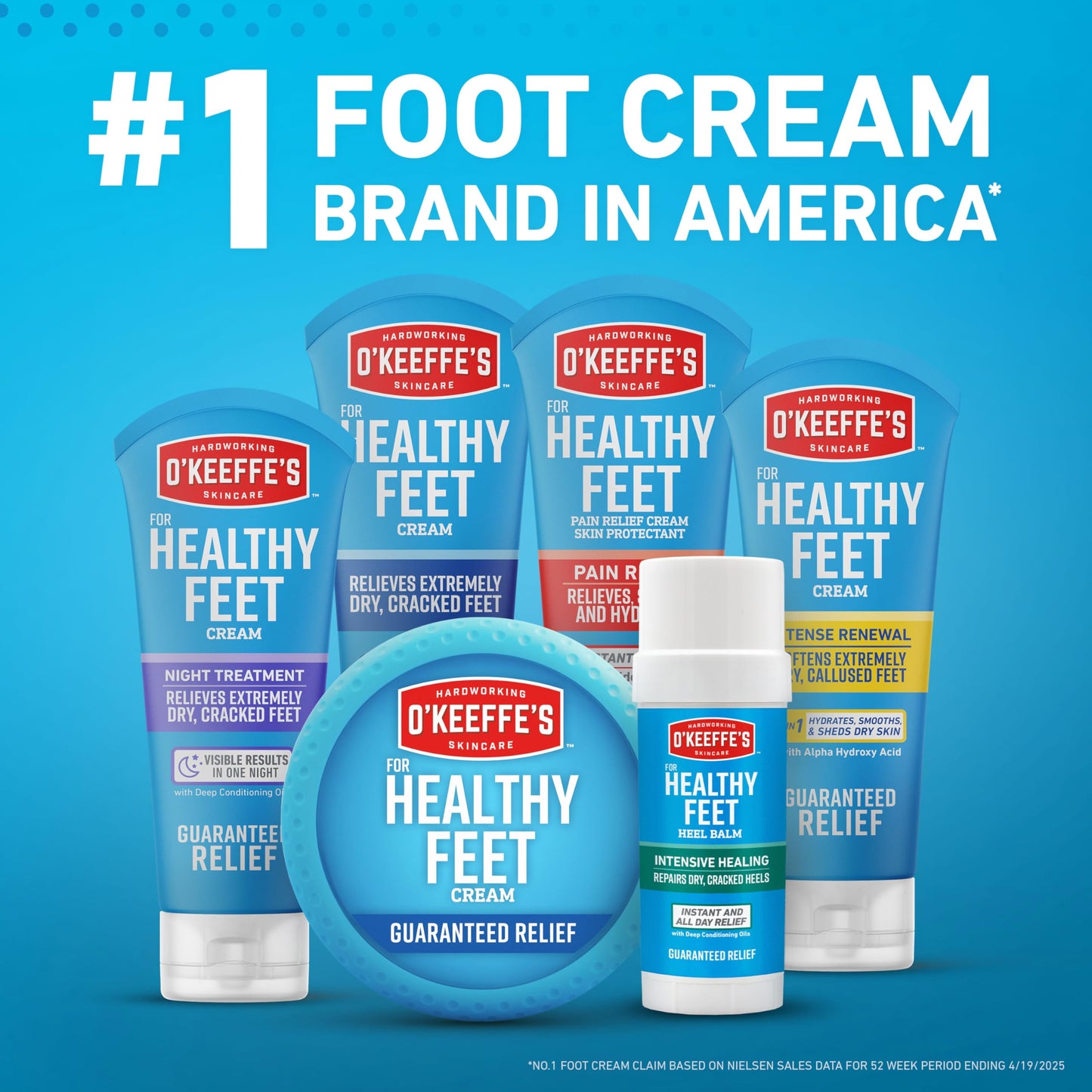 O'Keeffe's K0280004-6 Healthy Feet Foot Cream Tube (6 Pack), 3 oz Beauty & Personal Care O'Keeffe's