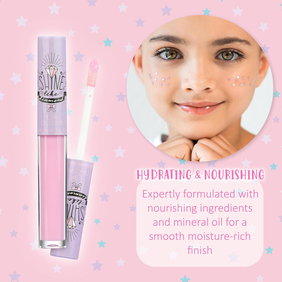 EXPRESSIONS 14pc Lip Gloss for Girls - Glossy Lip Gloss Tubes | Non Toxic Lip Gloss Set - Unicorn Princess Birthday Party Favors Kids Makeup Beauty & Personal Care EXPRESSIONS