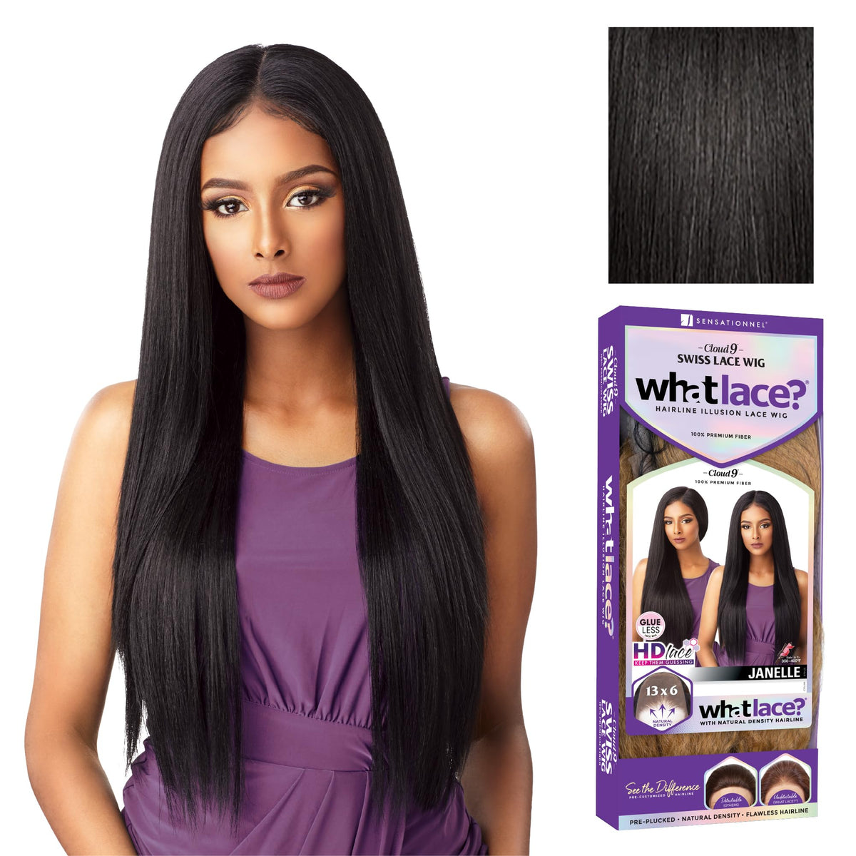 Sensationnel What Lace 13x6 Wig-Janelle, 1B