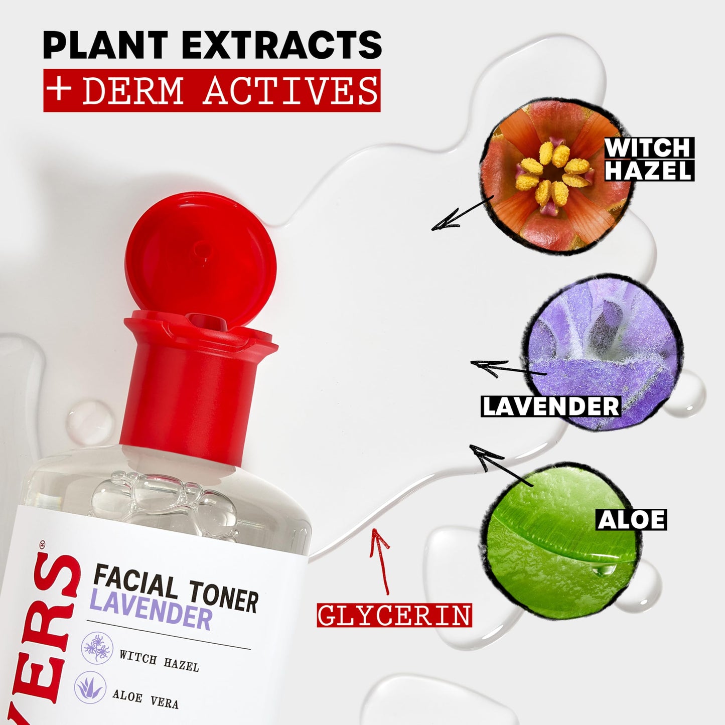 Thayers Alcohol-Free Witch Hazel with Organic Aloe Vera Formula Toner, Lavender 12 oz (Pack of 5) Beauty & Personal Care THAYERS