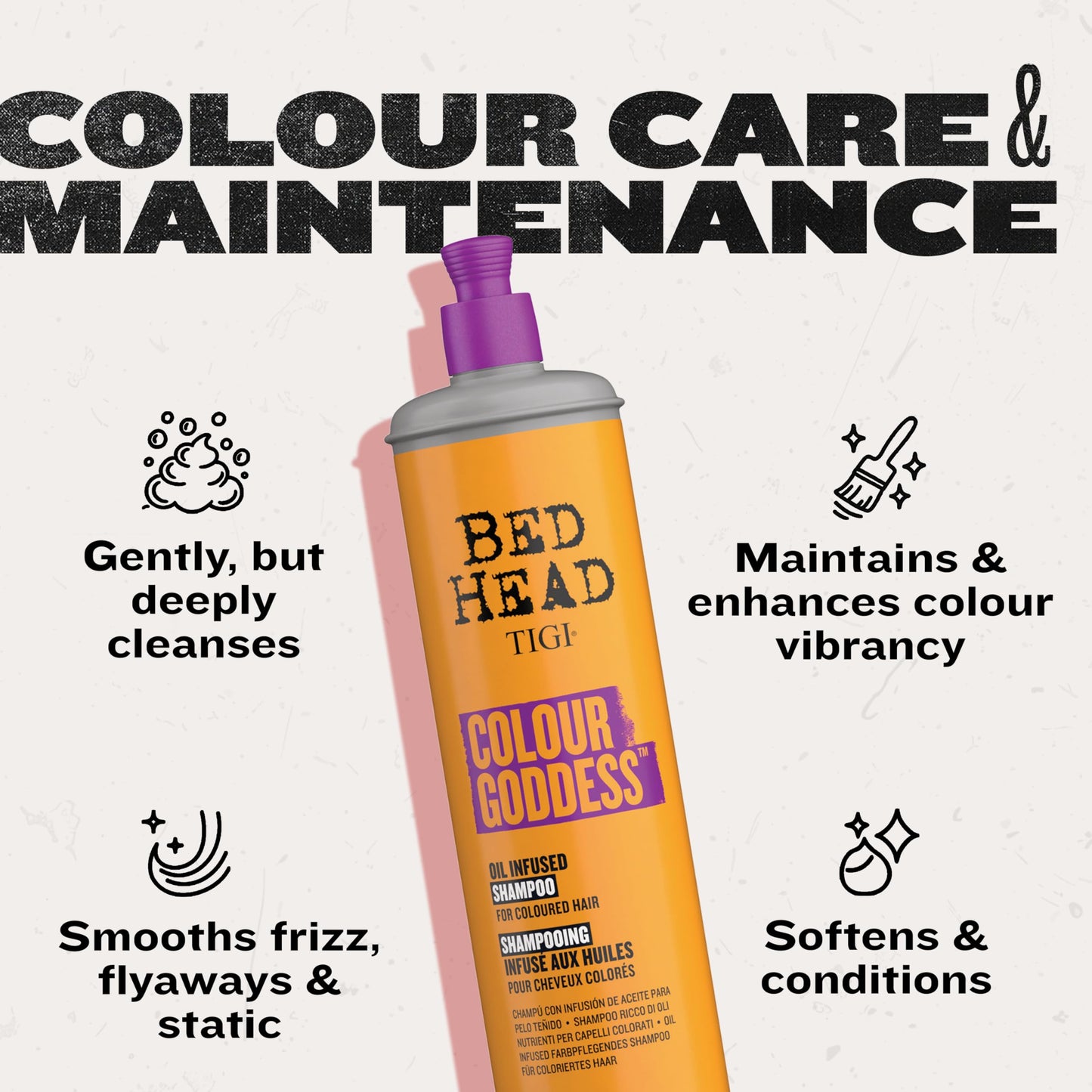 TIGI Bed Head COLOUR GODDESS SHAMPOO FOR COLORED HAIR 20.29 fl oz Beauty & Personal Care TIGI