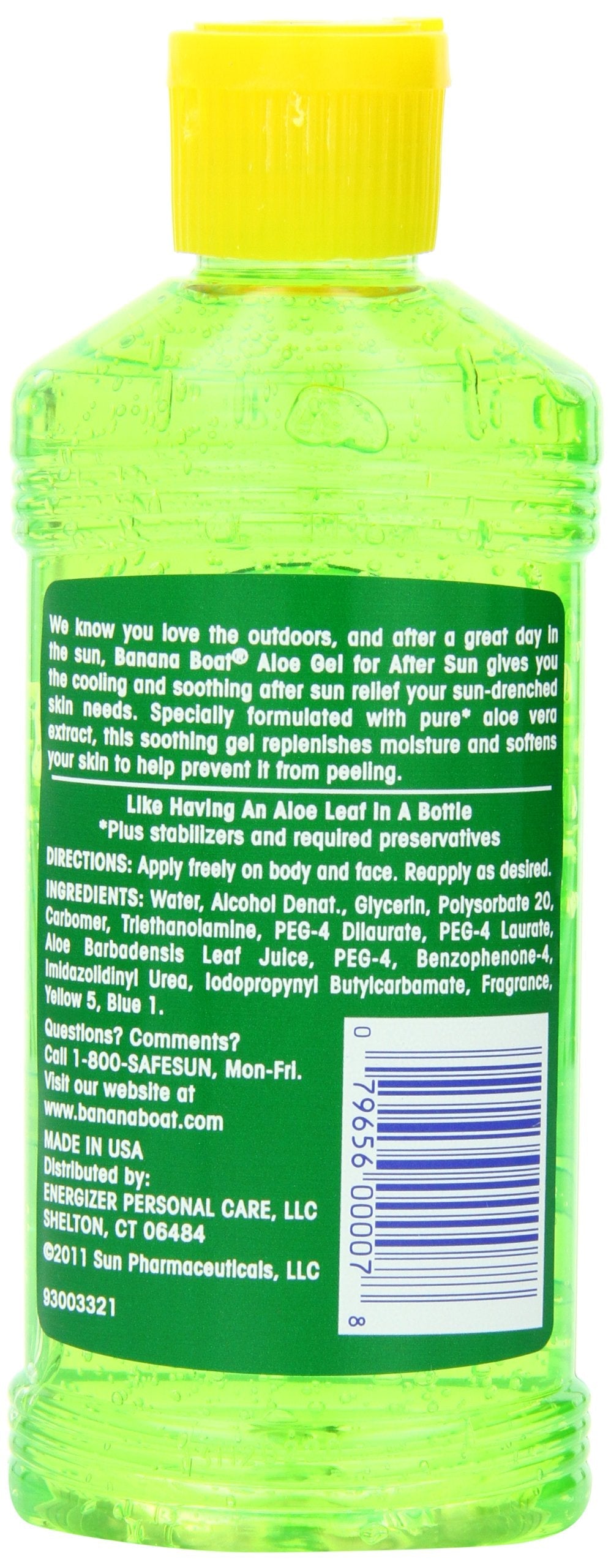 Banana Boat Aloe Vera Sun Burn Relief Sun Care After Sun Gel - 8 Ounce (Pack of 4) Beauty & Personal Care Hawaiian Tropic