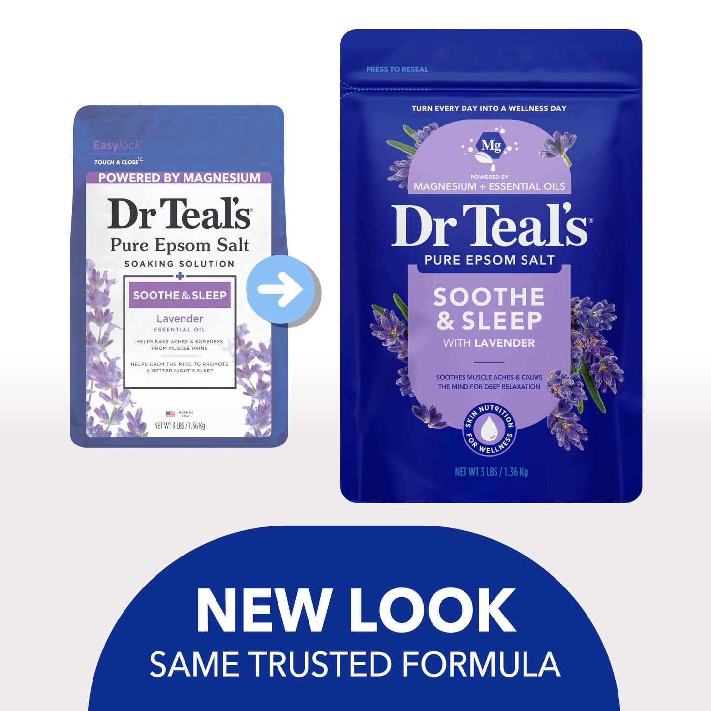 Dr Teal's Epsom Salt Soaking Solution, Soothe & Sleep, Lavender, 3lbs Beauty and Personal Care Dr Teal's