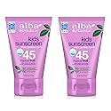 Alba Botanica Very Emollient, Kids Sunscreen SPF 45 4 oz (Pack of 2) Beauty & Personal Care Alba Botanica