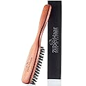 ZilberHaar Long Hair & Beard Brush - Made From Stiff First Cut Boar Bristles And Pearwood - Perfect Beard Care for Men - Works with all Beard Balms Beauty & Personal Care ZilberHaar