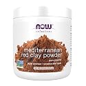 NOW Foods Solutions, Mediterranean Red Clay Powder, Pure Powder for Sensitive Skin Facial Mask, 14-Ounce Beauty & Personal Care NOW Foods
