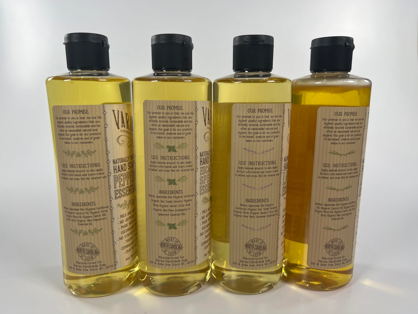 Varina Liquid Organic Castile Soap Variety - 16 oz Beauty & Personal Care Varina