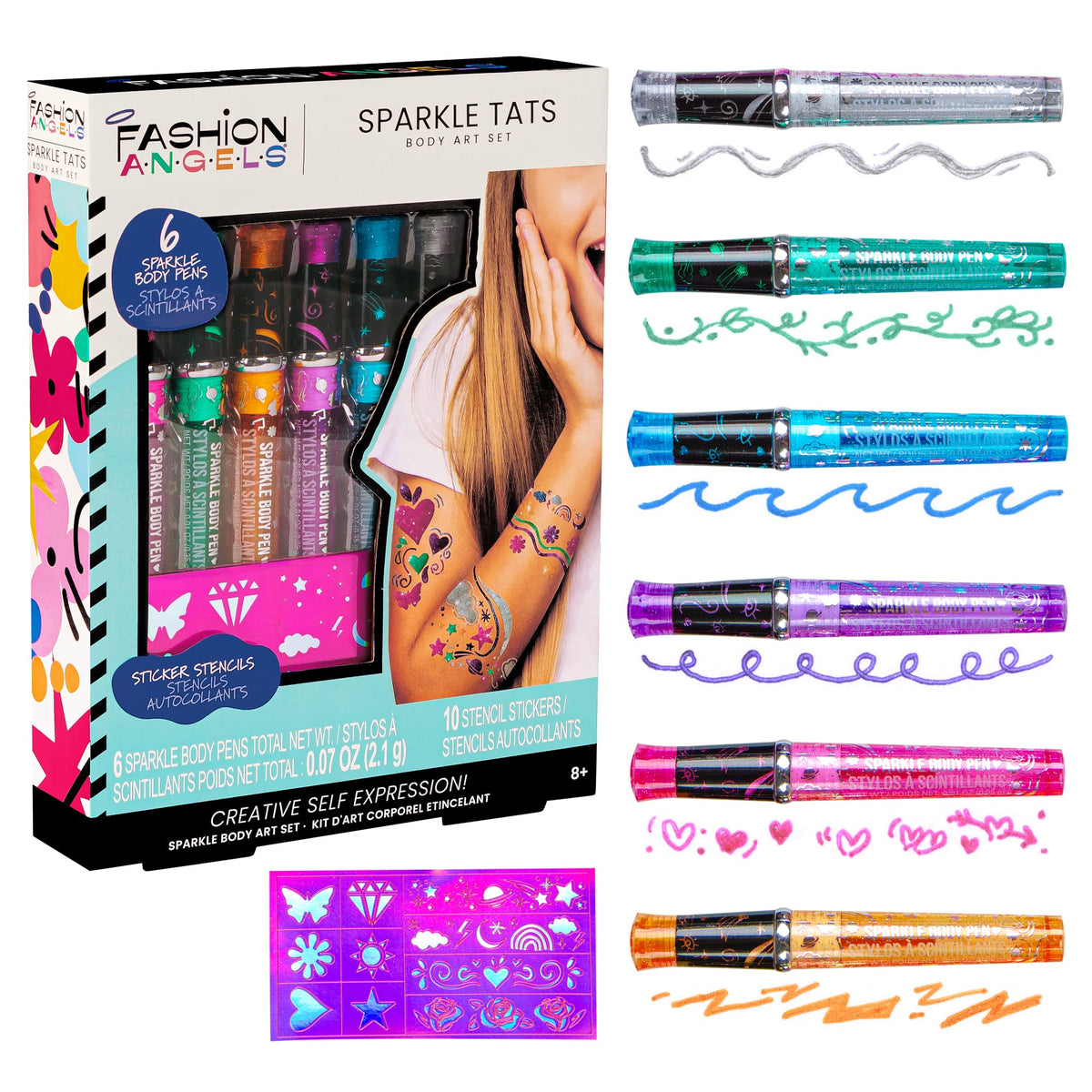 Fashion Angels Sparkle Tats Body Art Set