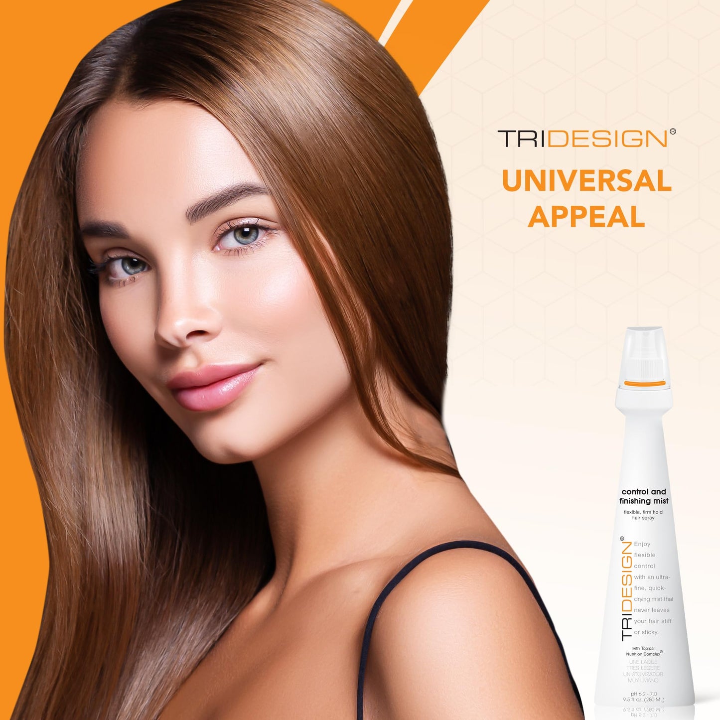 TRI Design Control and Finishing Mist - Volumizing for All Hair Types - Protect and Unleash Flexible Control with Ultra Fine Finishing for Fast Drying Beauty & Personal Care TRIDESIGN