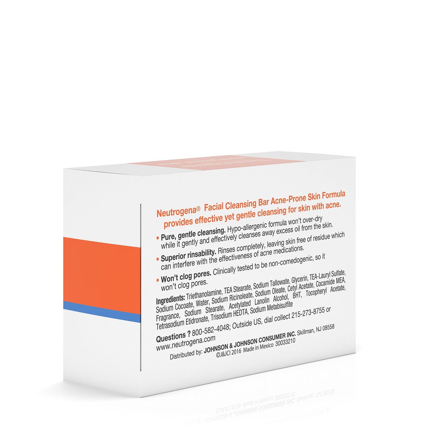 Neutrogena Facial Cleansing Bar Treatment for Acne-Prone Skin, Non-Medicated & Glycerin-Rich Hypoallergenic Formula with No Detergents or Dyes, 3.5 oz Beauty & Personal Care Neutrogena