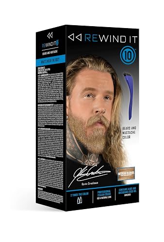 REWIND IT 10 Medium Blonde Beard and Mustache Color Beauty & Personal Care REWIND IT 10