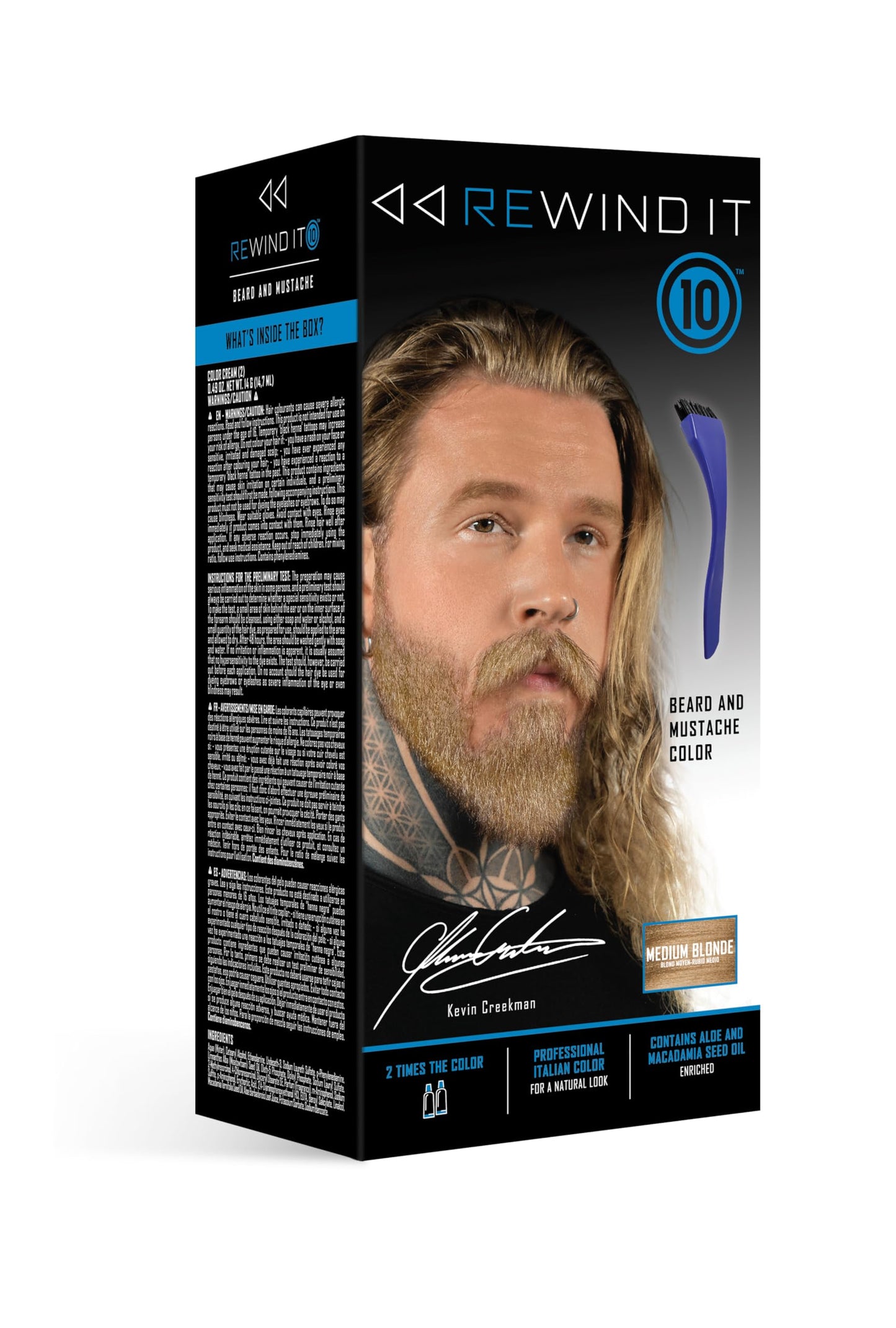 REWIND IT 10 Medium Blonde Beard and Mustache Color Beauty & Personal Care REWIND IT 10