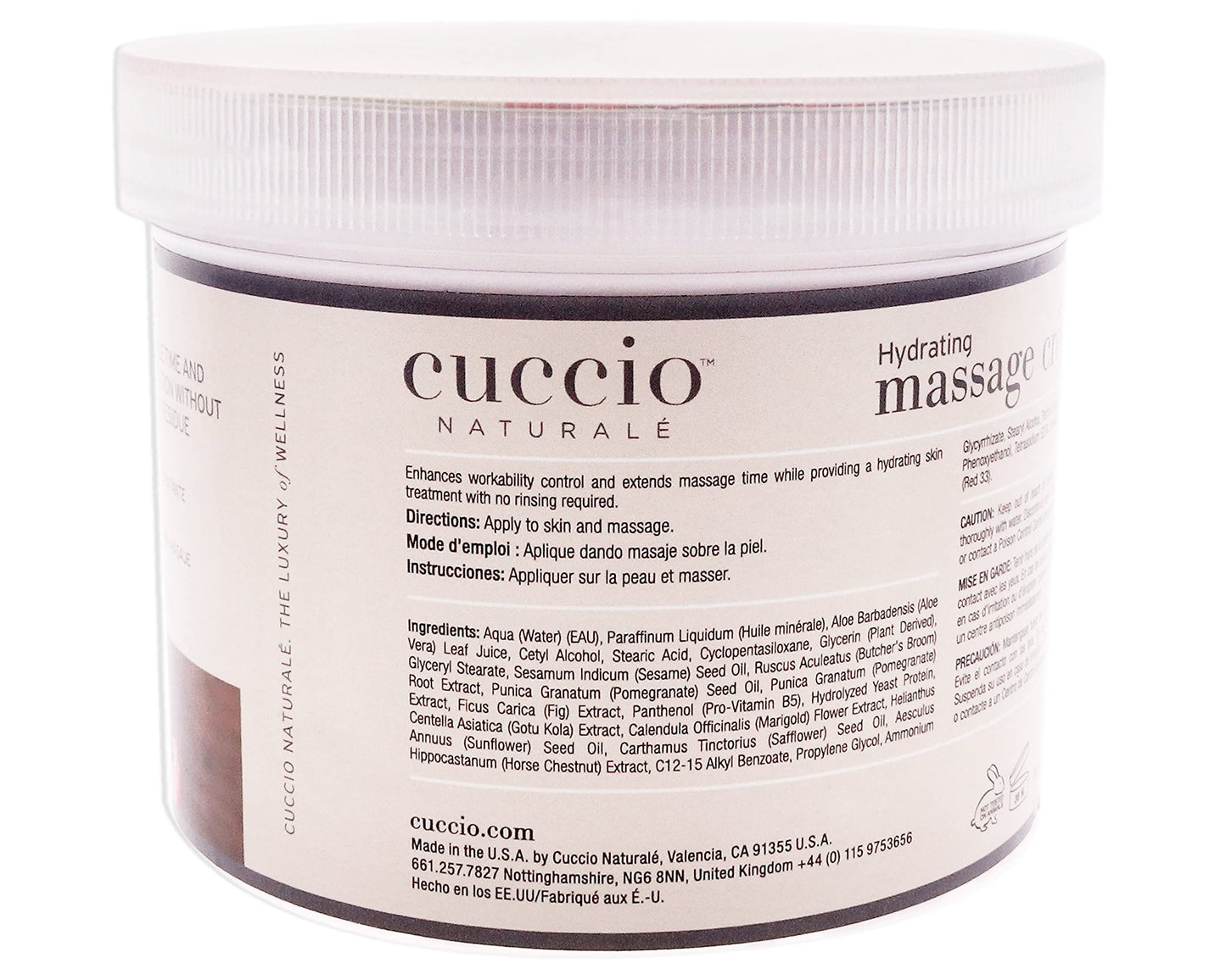 Cuccio Naturale Massage Creme - Non-Greasy Energizing Formula - Glides Easily On Skin - Manicure And Pedicure Treatment - Leaves Skin Soft, Smooth Beauty & Personal Care Cuccio