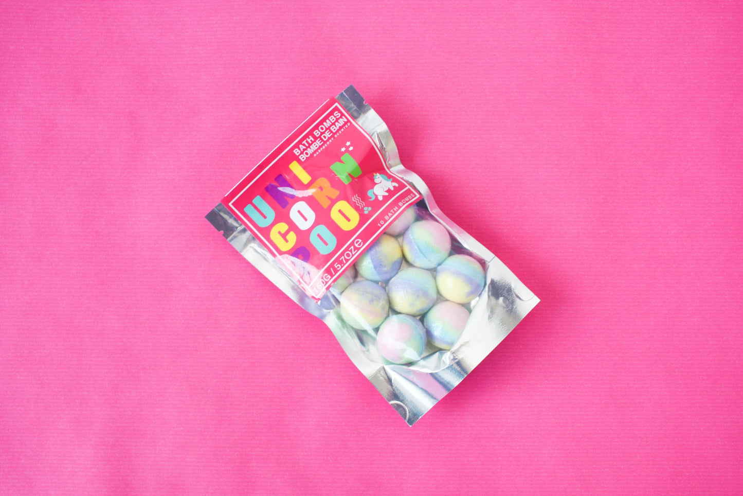 Gift Republic Unicorn Poo Bath Bombs Raspberry Scented Mini Colourful Bath Bombs for Kids Fun Bathtime Fizzies Pampering Gift Set Beauty and Personal Care Gift Republic