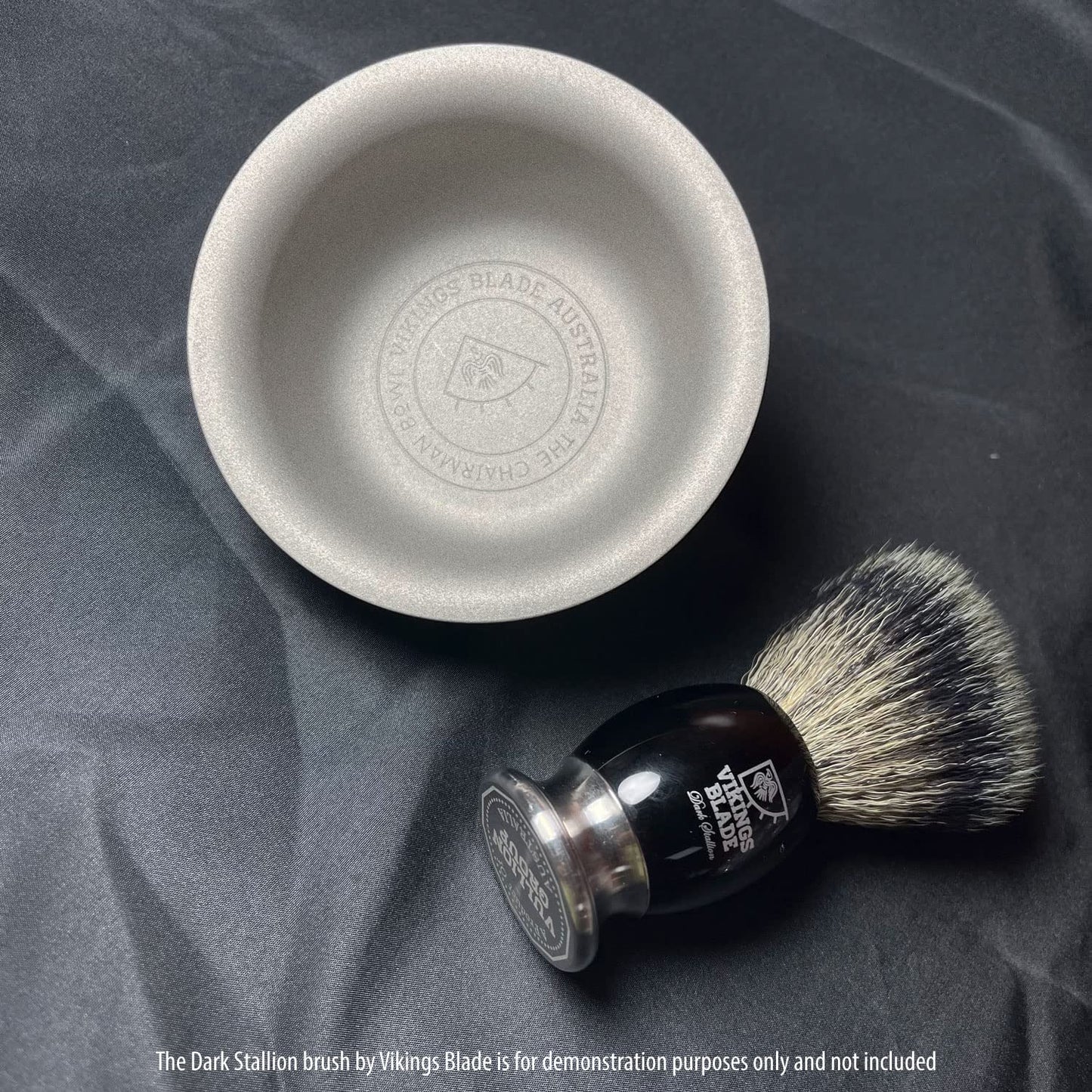 Vikings Blade Luxury Shaving Soap Bowl, Sandblasted Steel for Fast, Thick Lather, Unbreakable, Tactile Texture, Great for Standard Sized Pucks & Soaps Beauty and Personal Care Vikings Blade