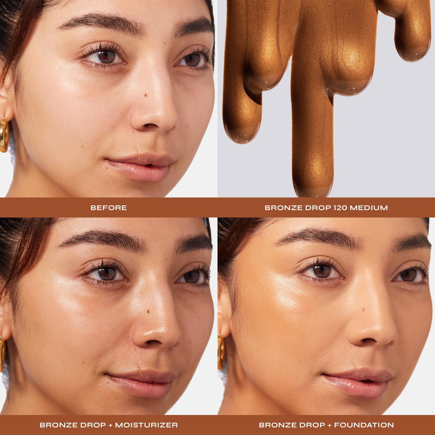 Milani Bronzer- Sun Kiss Bronzing Drops, Conceal + Perfect Liquid Bronzer for Sheer, Weightless Coverage & Hydration enriched with Peptides Beauty & Personal Care Milani