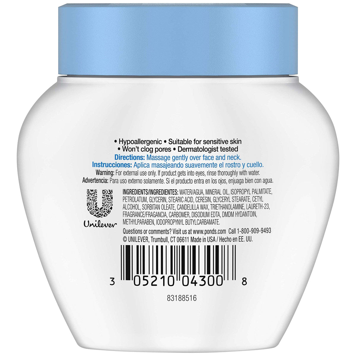 Pond's Cream Dry Skin 3.9 oz (Pack of 3) Beauty & Personal Care Dove