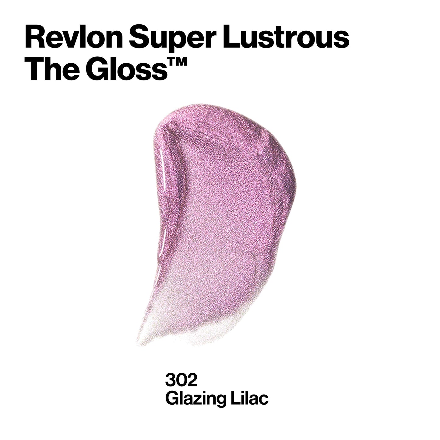 Revlon Super Lustrous Lip Gloss, Non-Sticky, Hydrating, High Shine Finish, 302 Glazing Lilac, 0.13 oz Beauty & Personal Care REVLON