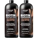 SOULSPA PURE Biotin Argan Oil Shampoo and Conditioner Set - Shea Butter Moisturizing Formula for Curly, Dry & Damaged Hair - Deep Hydration for Men Beauty & Personal Care SOULSPA PURE