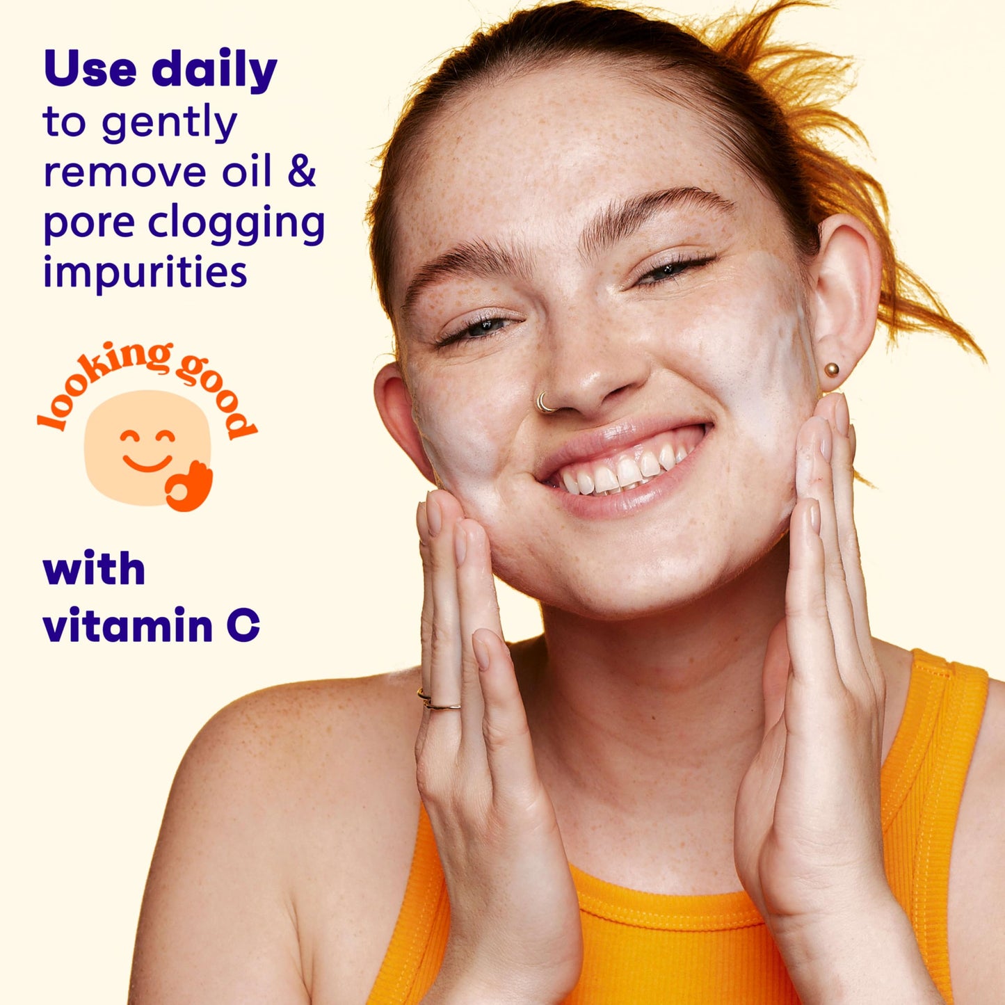Clean & Clear Morning Burst Oil-Free Facial Cleanser with Vitamin C & BHA, Daily Nourishing Face Wash Gently Cleanses to Remove Oil & Pore Clogging Beauty & Personal Care Clean & Clear