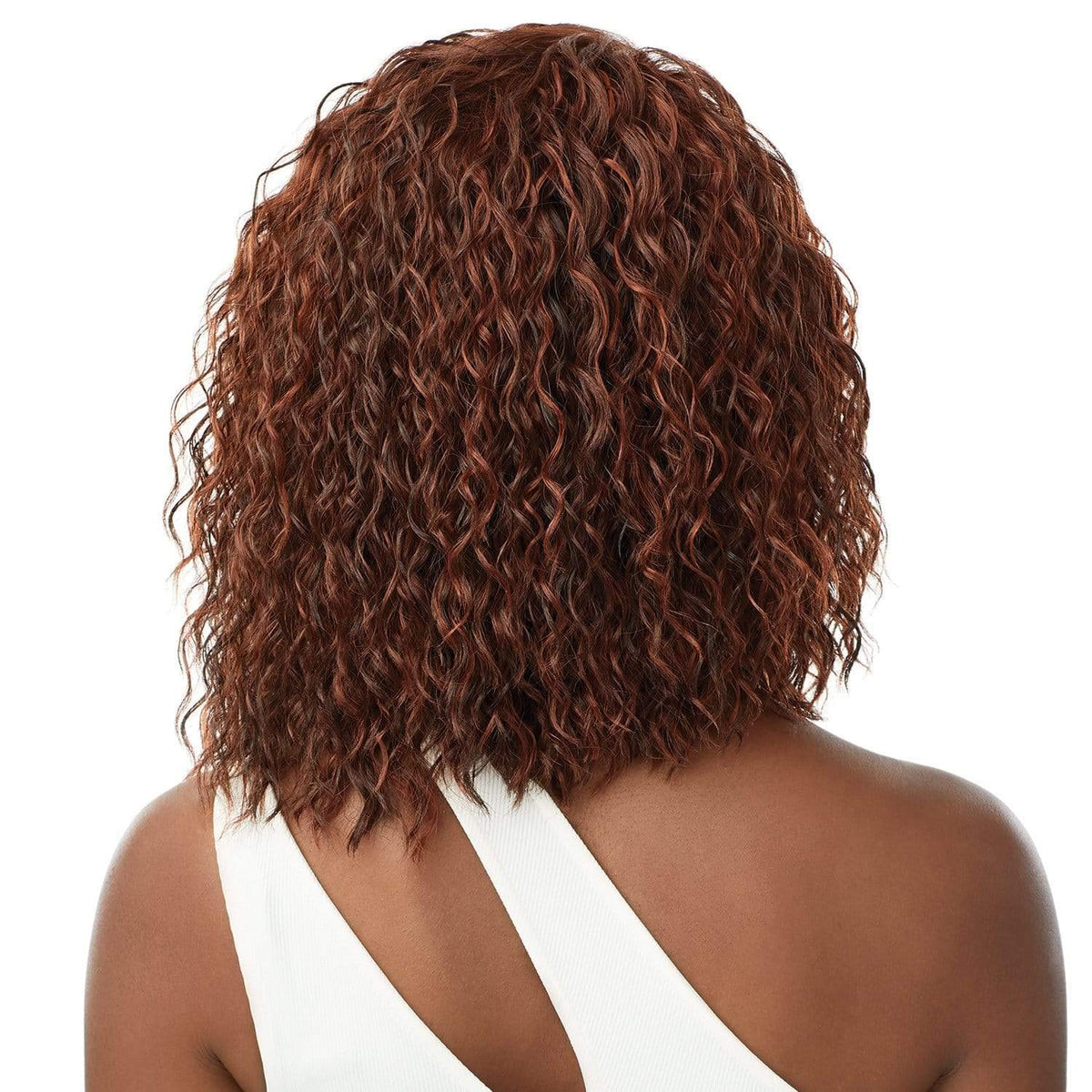 Outre Synthetic Pre-Plucked HD Transparent Lace Front Wig- GRETA (1B Off Black)