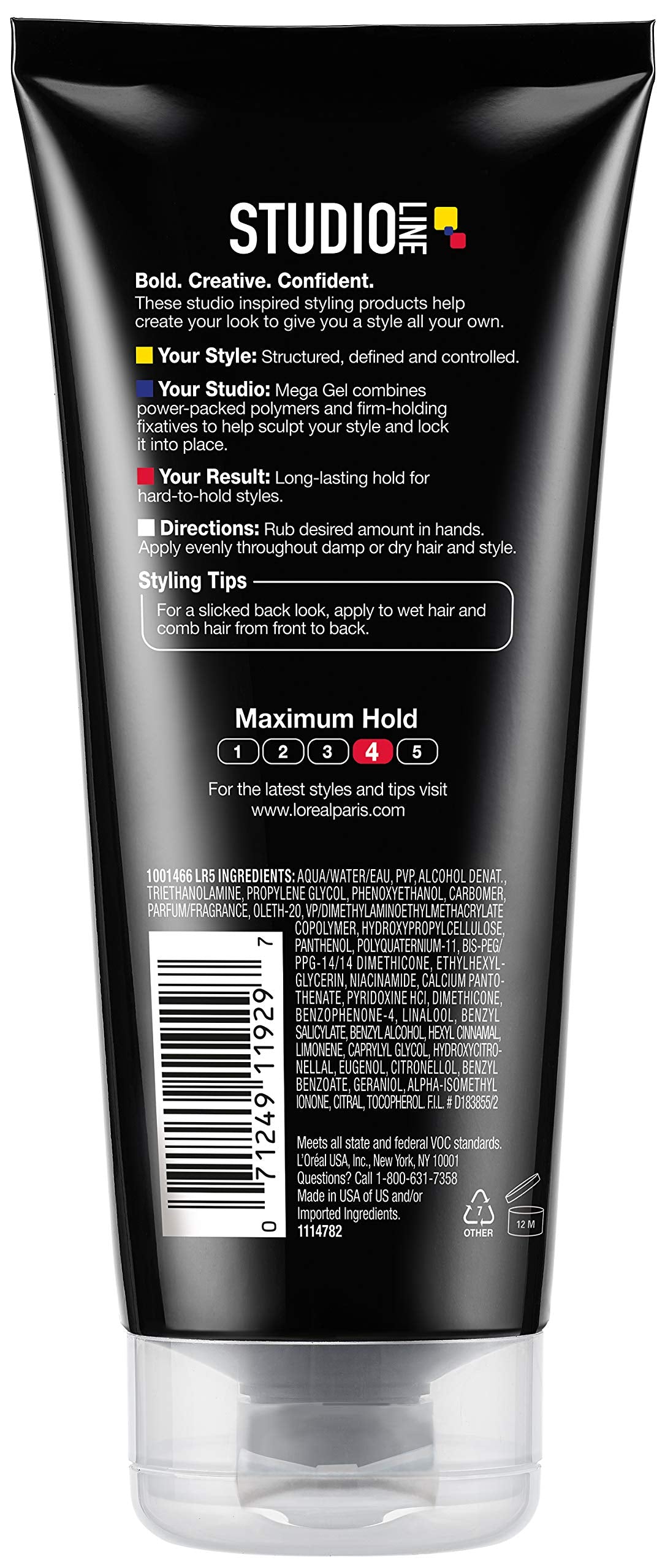 L'oreal LOreal Studio Line Head Lock Mega Hard Hold Gel, 6.8 oz Pack of 2 Beauty & Personal Care L'Oreal Paris