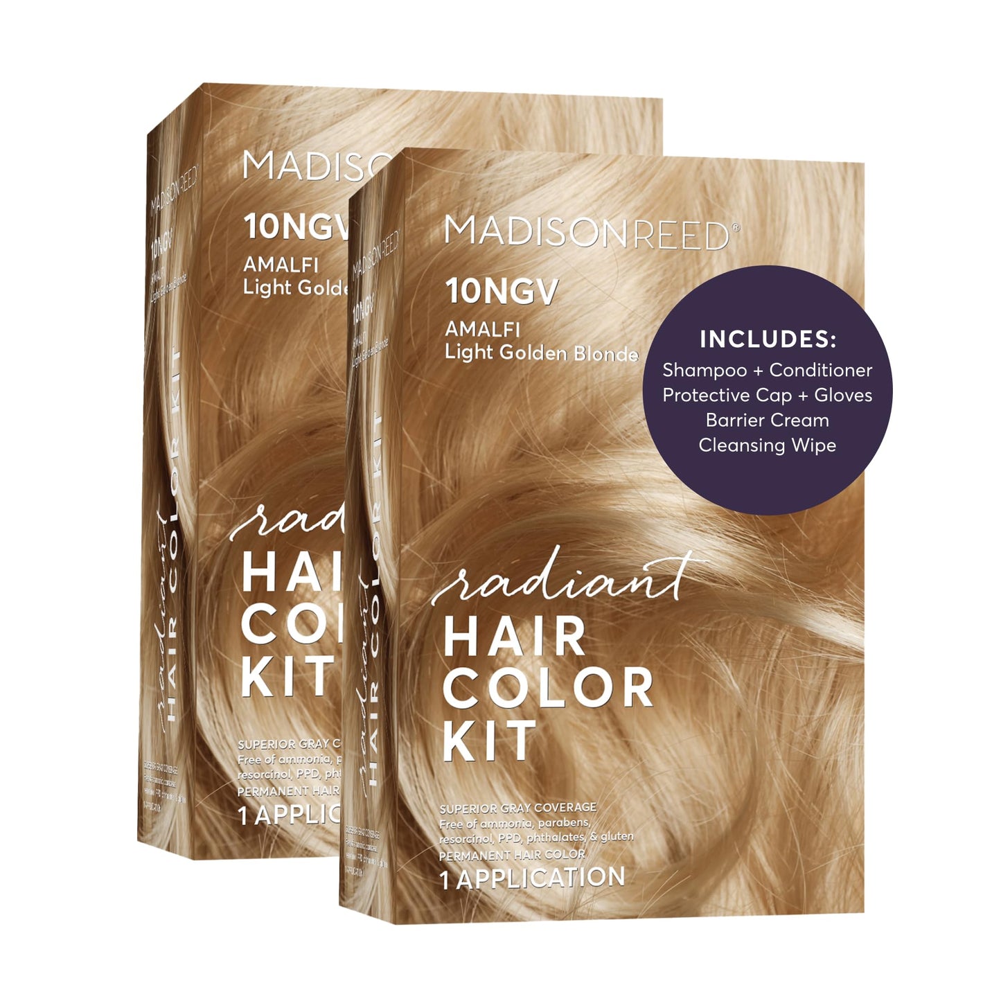 Madison Reed Radiant Hair Color Kit - 10NGV Light Golden Blonde (Amalfi Blonde), Permanent Hair Dye, Dimensional Gray Hair Blending | PPD-Free Beauty & Personal Care Madison Reed