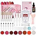 TSVATE Lip Gloss Making Kit, Lip Gloss Kit, Diy Lipgloss Set, Fun Make Your Own Lipgloss Kids Lip Gloss for Girls, Women, Moisturizing Lip Gloss Base Beauty & Personal Care TSVATE