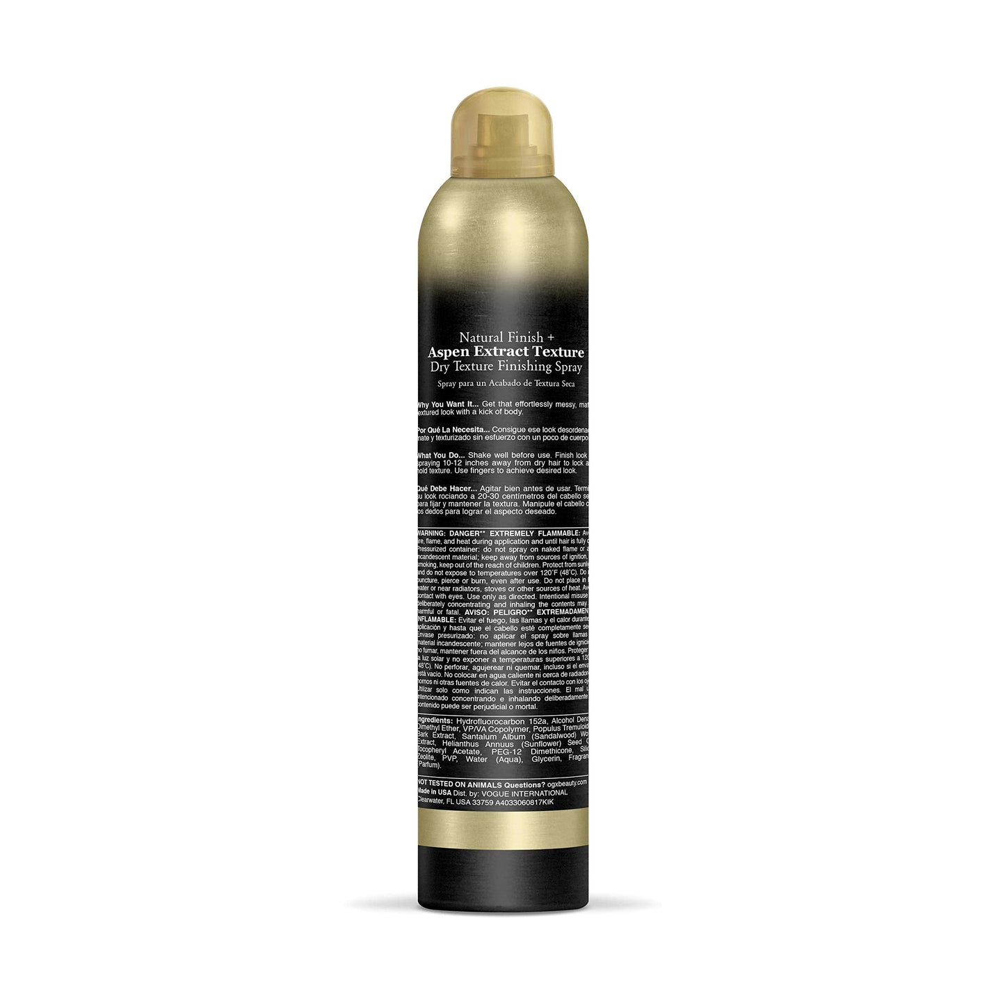 OGX Natural Finish Aspen Extract Dry Texture Hair Spray, 8 Ounce Beauty & Personal Care OGX