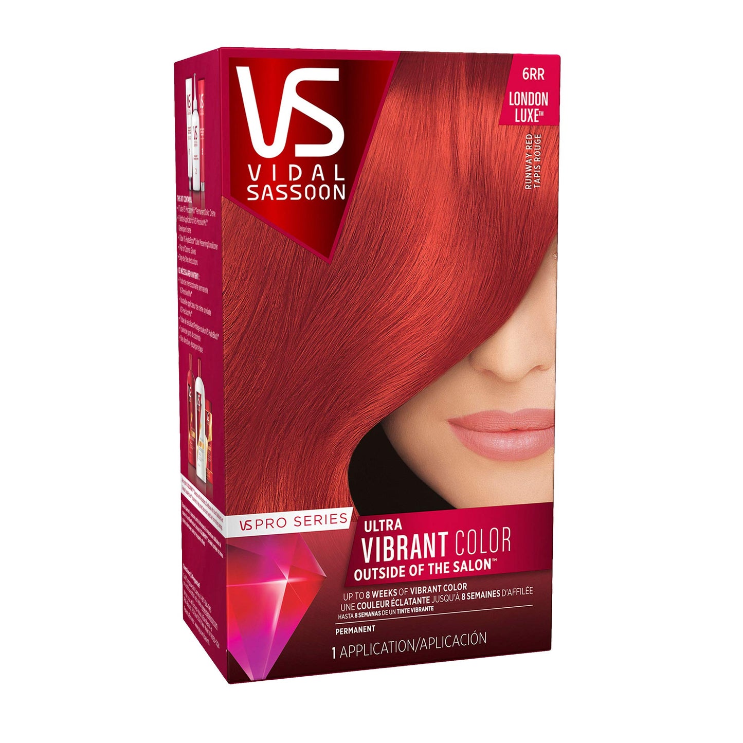 Vidal Sassoon Pro Series Permanent Hair Dye, 6RR Runway Red, Pack of 1 Beauty & Personal Care Vidal Sassoon
