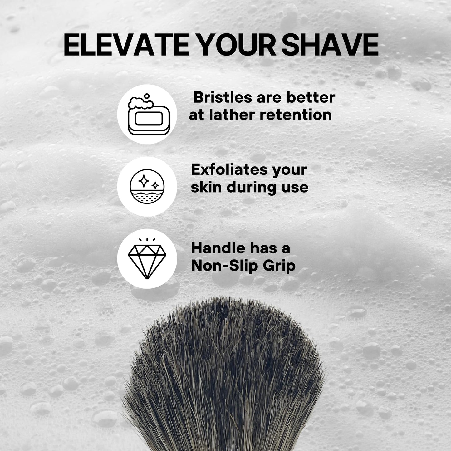 GENTS Chrome & Black Shaving Razor and Brush Set with Stand - 5 Blade Compatible Razor, Synthetic Shaving Brush, and Heavy-Duty Chrome Dual Holder Beauty and Personal Care G.B.S