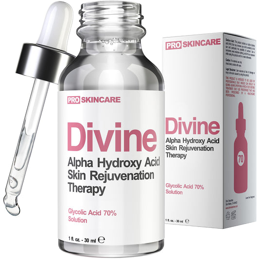 Glycolic Acid 70% Professional Peel – At-Home Alpha Hydroxy Face Peel for Acne Scars, Wrinkles, Fine Lines & Collagen Boost, Liquid Exfoliant Beauty & Personal Care Divine Derriere